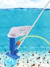 Portable Swimming Pool Pond Fountain Vacuum Cleaner 2 Leafbag with 5Section Pole