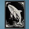 Delfin speziell geformtes 5D-DIY-Teilbohrer-Diamant-Malset, Heimkunst 30x40cm.
