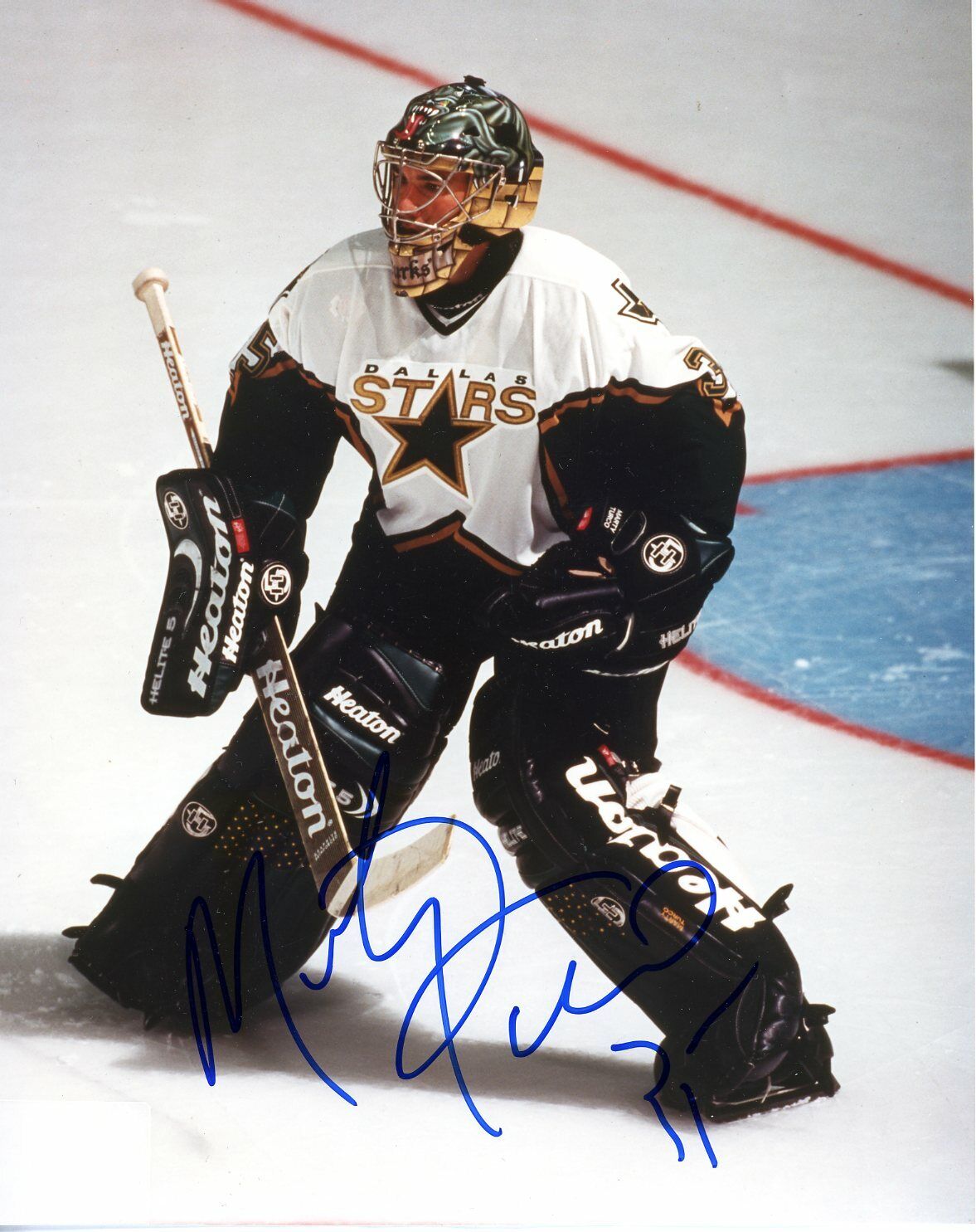 Marty Turco 8x10 color Photo Poster painting Dallas StarsS114