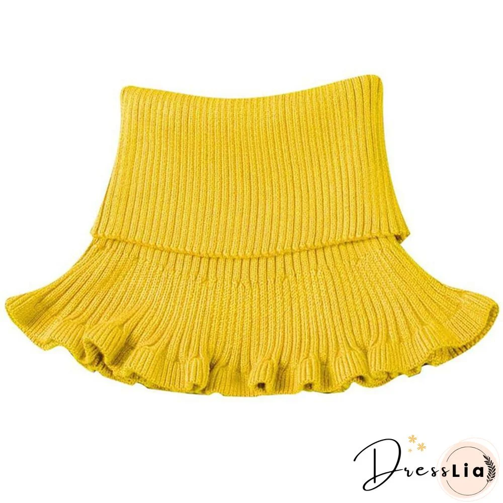 New Girl Ladies Women Fashion Knitted Detachable Fake Collar Scarf For Shirt Fake Collars