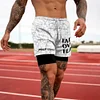 Men's Casual Fashion Street Style Printed Sports Double Layer Shorts by Inlyline