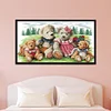 Little Bear Family - 2 strands 14CT Stamped Cross Stitch  52*31cm(Brand)
