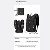 18L Lightweight Mountaineering Backpack with Reflective Strips & Chest Storage Bag Foldable Running Storage Knapsack Breathable Splash-Proof Hiking Nylon Pouch Hiking Work Travel Camping Backpacks