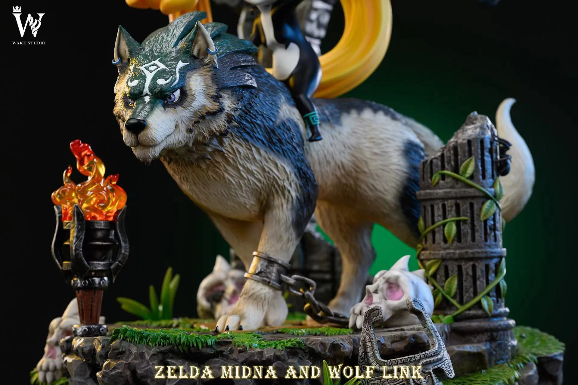 Midna and Wolf Link store Figurine from Twilight Princess