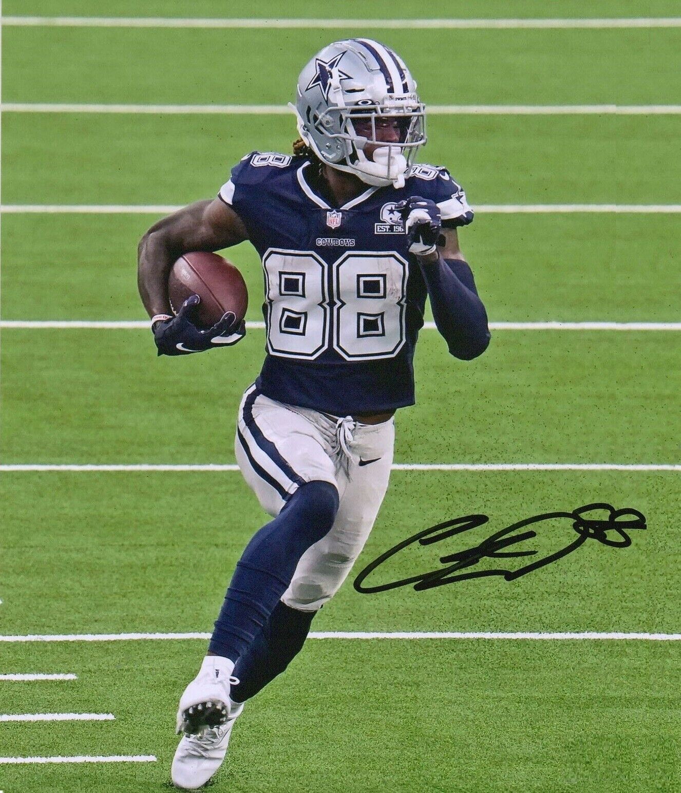 CeeDee Lamb Autographed Signed 8x10 Photo Poster painting ( Cowboys ) REPRINT