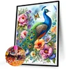 5D DIY Full Round Drill Diamond Painting Garden Peacock Decor Art Craft 40x50cm