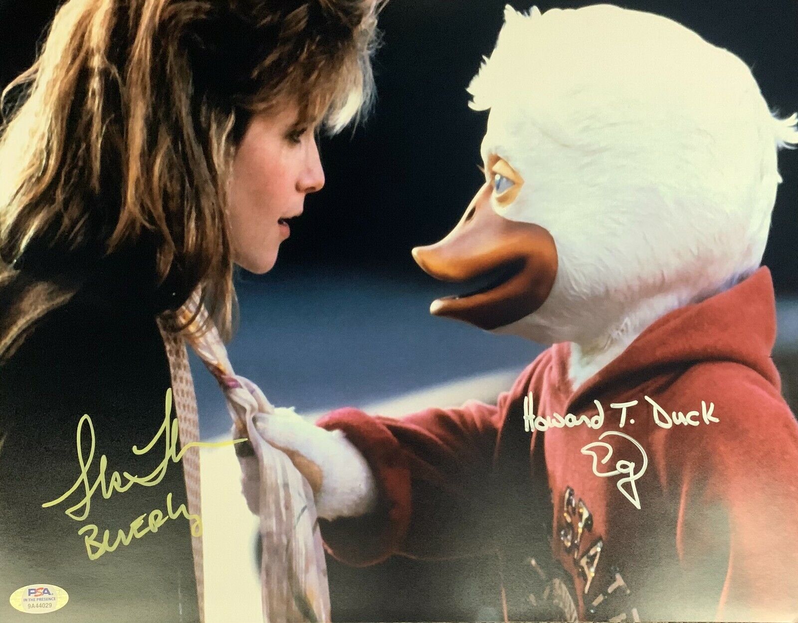Lea Thompson Ed Gale autographed signed inscribed 11x14 Howard The Duck PSA COA
