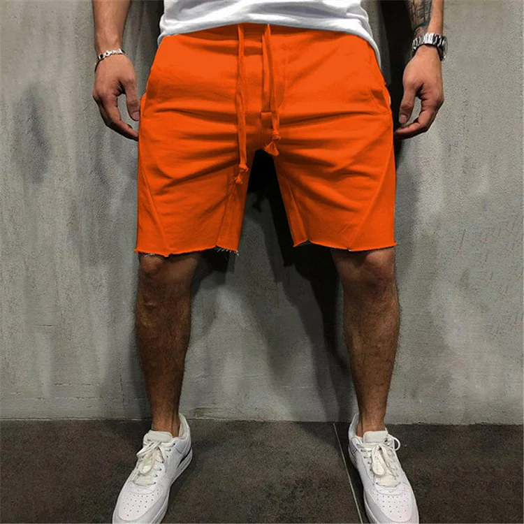 BrosWear Pure Color Sports Casual Shorts