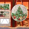Christmas Decoration Tree 2D Flat DIY Diamond Painting Pendant 9.84x9.84in