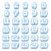20 Pcs Numbered Pencil Toppers 1-20 Reusable Classroom Pencil Labels for Teachers Pencil Tracking Ma