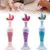 (US Local)3Pcs Vase Shape Diamond Painting Pen Multi-Function Handicraft Tool (Dolphin Vase)