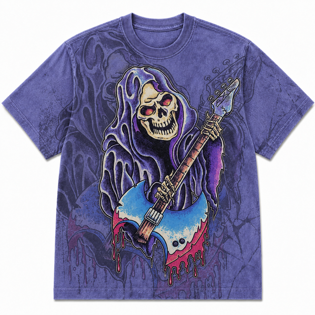 Street Guitar Reaper Cotton T-Shirt