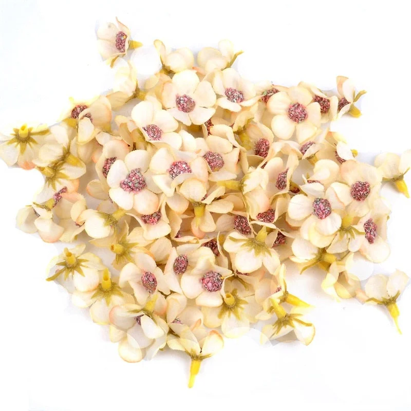 50pcs 2cm Multicolor Mini Silk Artificial Daisy Flower Head For Crown Wedding Garland Decoration Handmade DIY Scrapbooking Craft