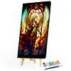 （Big Size)Ares Angel Girl Glass Painting-Paint by Numbers Acrylic Painting 40*70CM