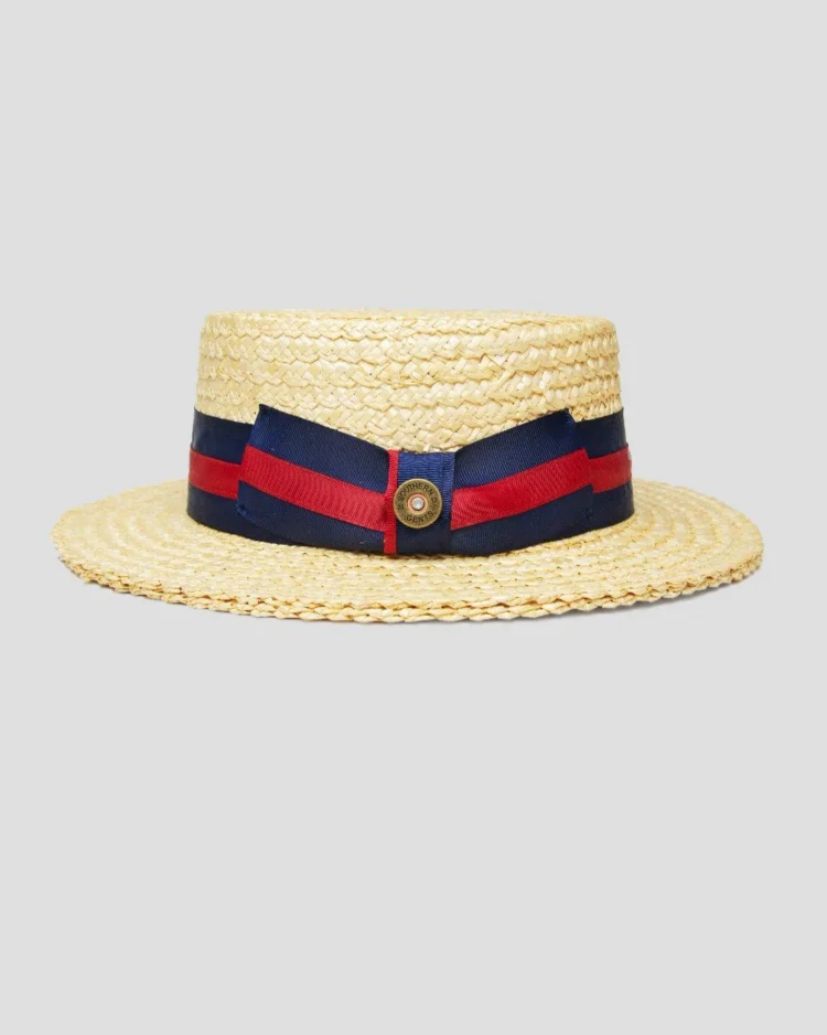SG Boater Straw Fedora Hat – Tan