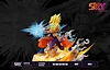 WCF Scale Famous Scene Series 002 Son Gohan & Son Goku's Kamekameha with LED - Dragon Ball Resin Statue - Sky Top Studios