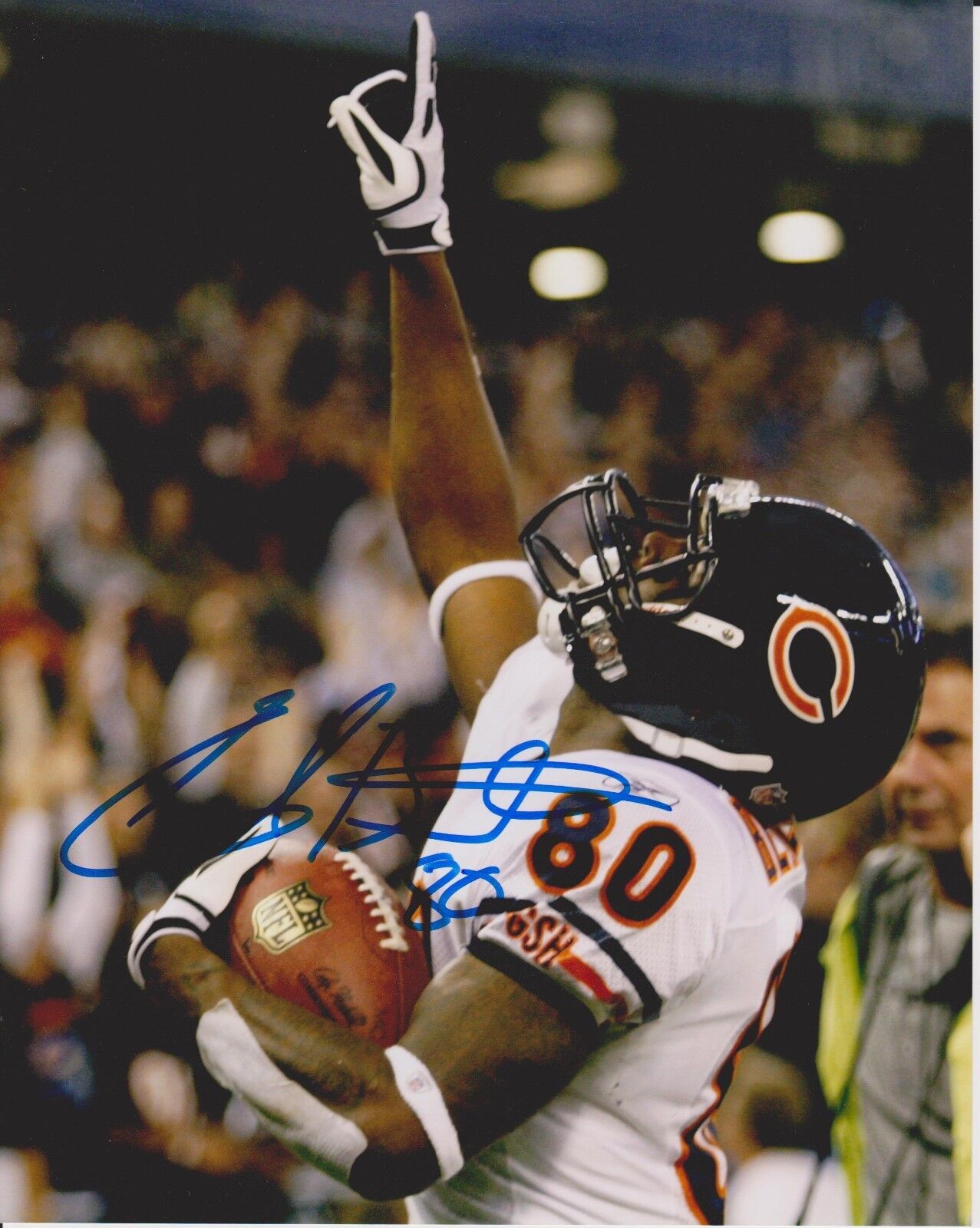 EARL BENNETT signed CHICAGO BEARS 8x10 Photo Poster painting