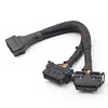 OBD2 Extension Cable 16Pin OBD2 Male To Dual Female Elbow Extension Cable 12-24V