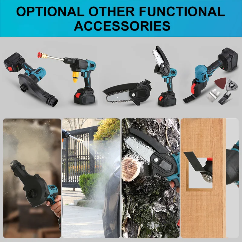 SAKER&reg; Cordless Power Tool Combo Kit