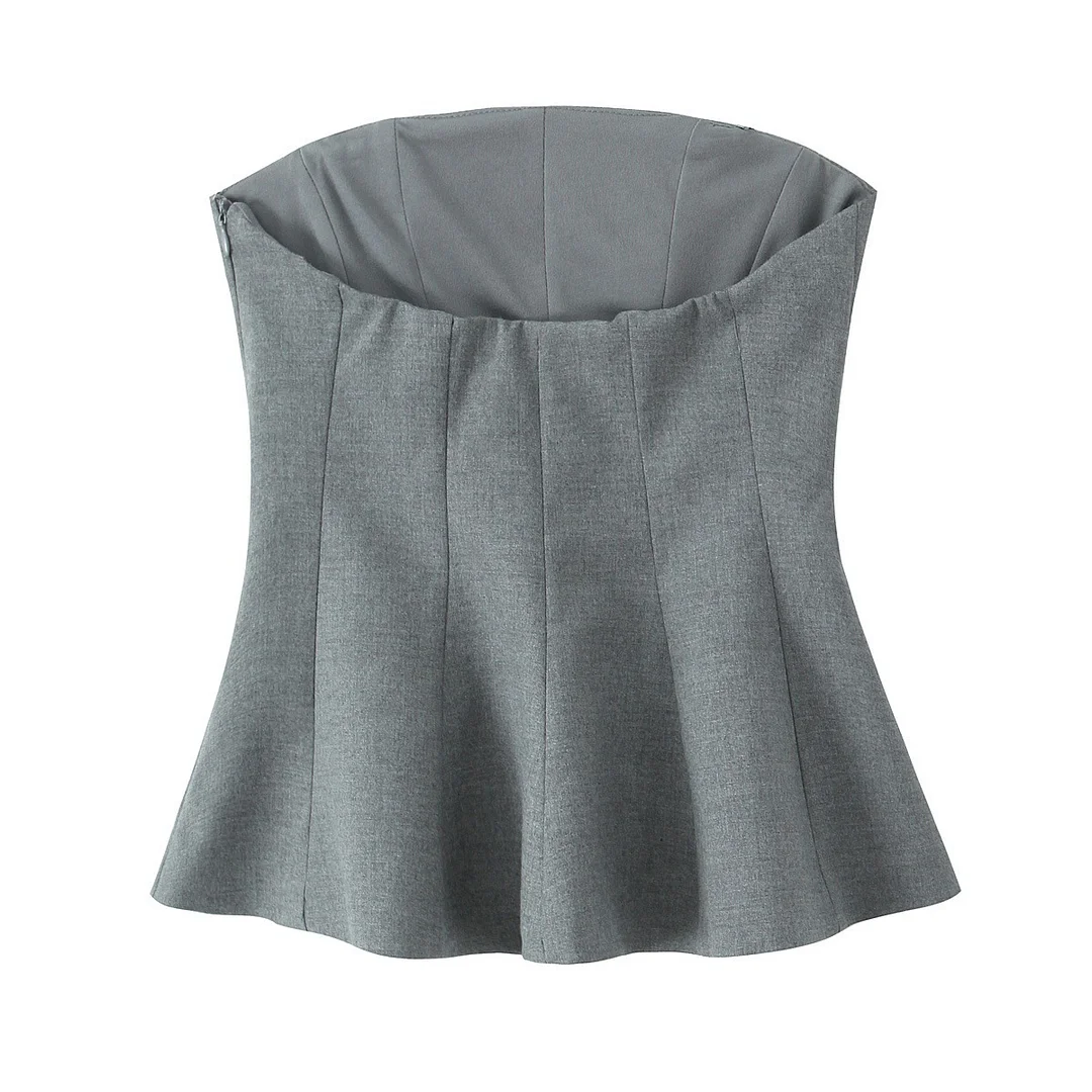 Nigikala Nigikala Women's Clothing INS Net Red Pop Fashion Skirt Under The Chest Top