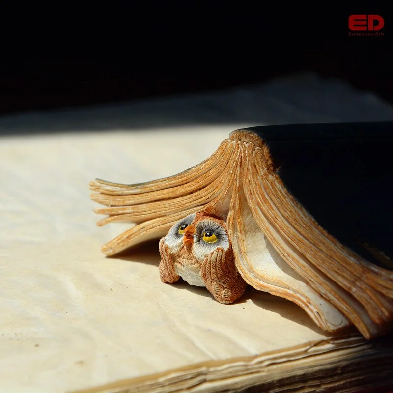 Everyday Collection Owl Cat Animal figurine home decoration Micro Landscape Fairy Garden Decor Modern Ornament Accessories Gifts