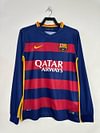 2015/2016 Retro Barcelona Home Football Jersey Long Sleeve 1:1 Thailand Quality love fball