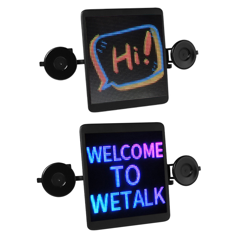 

DC 12V LED Sign Programmable Car Rear Window Sign Message Board App Control, Bluetooth voice, 501 Original