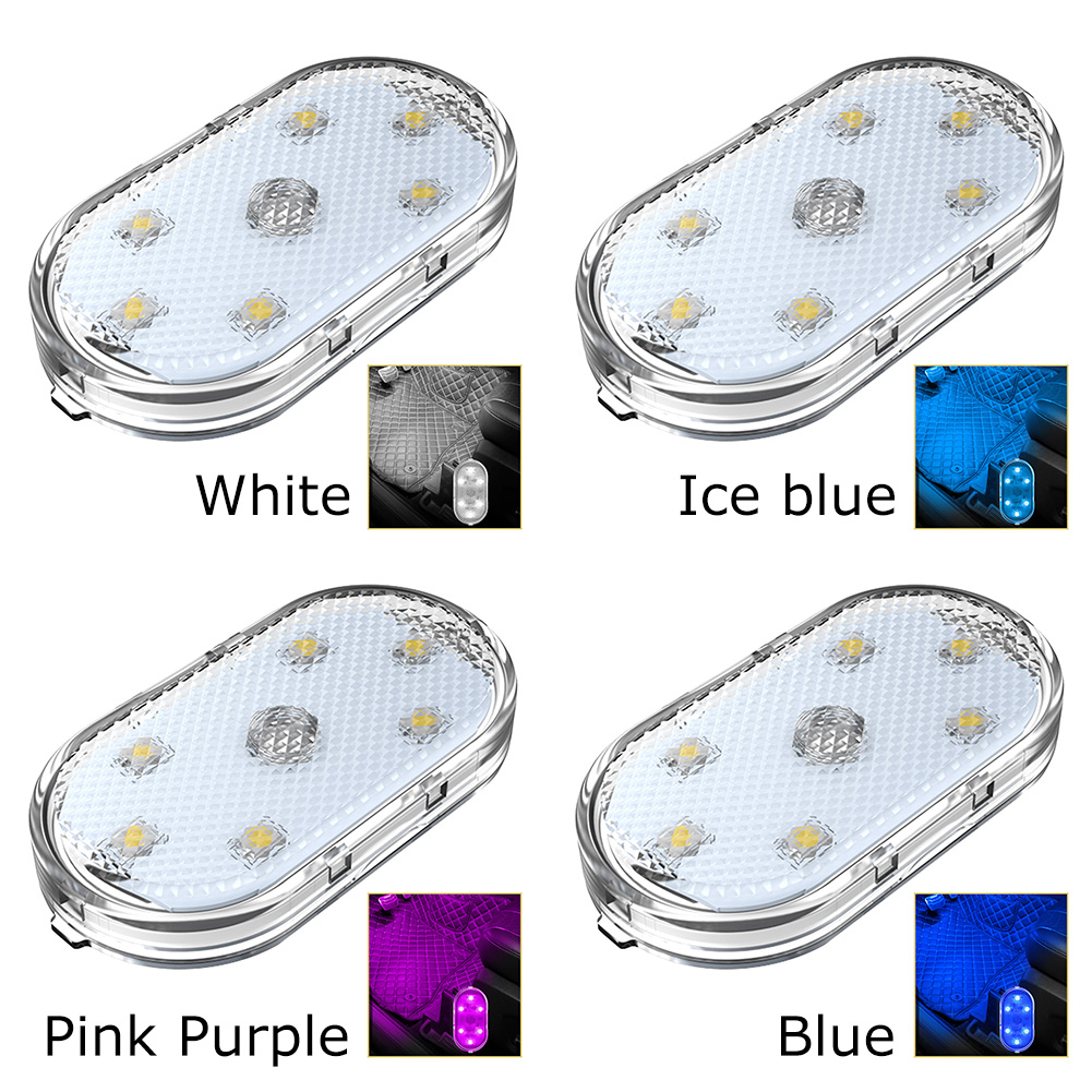 

Car LED Touch Night Lights Wireless Interior Auto Roof Ceiling Reading Lamp, Purple, 501 Original