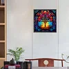 Tree Life Glass Painting-Full Round Diamond Painting 30*30CM