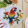 Flower Parrot-Embroidery Kit