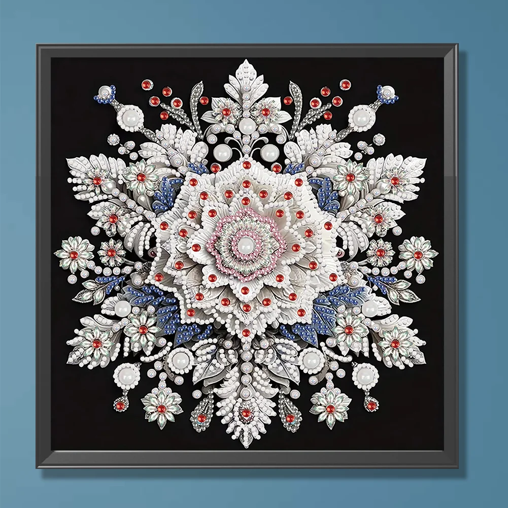 Snowflake - Partial Special Shaped Drill Diamond Painting Kits (Canvas|30*30cm)