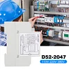 D52-2047 Din Rail Watt Meter Ammeter Voltage Current Voltmeter (AC80V-300V)