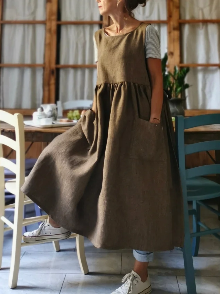 Rust-Colored Women's Apron