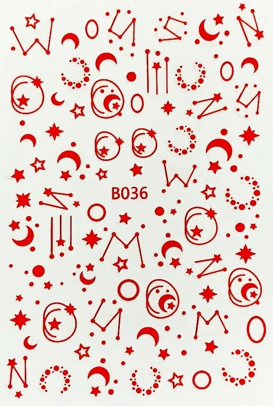 DIY Nail Art Stickers Star Light Manicure Design Accessories Back Glue Decoration Foil Nail Art Decor Designer Nail Stickers-Nail Inspo