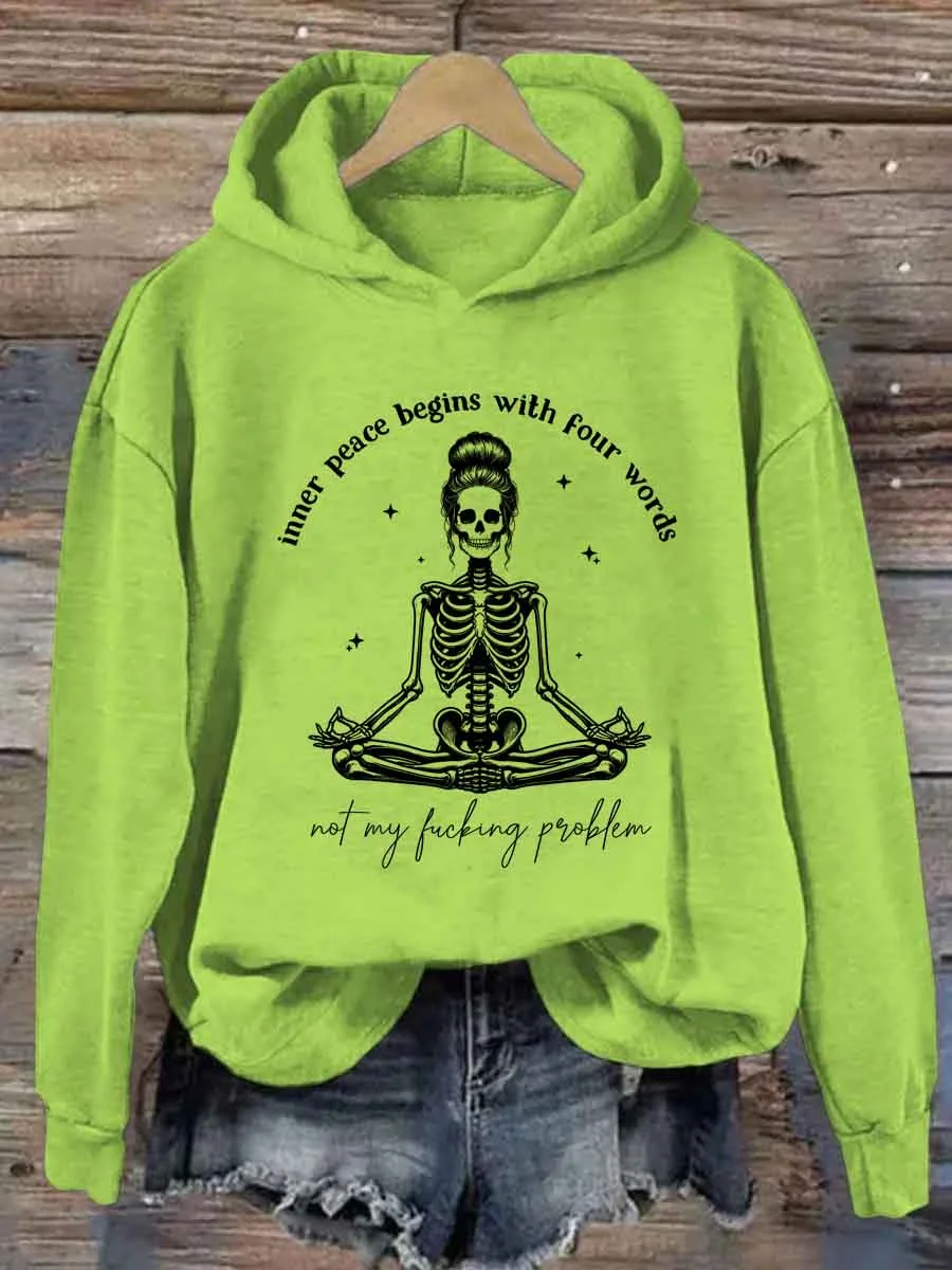 Inner Peace Begins With Four Words Hoodie