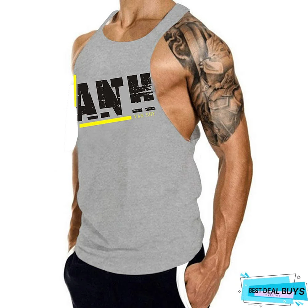 Sports Vest Men's Loose Muscle Sleeveless T-Shirt