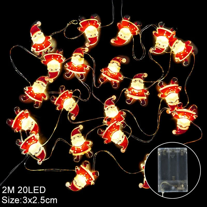 Snowflake LED Light Christmas Decorations For Home Hanging Garland Christmas Tree Decor Ornament 2022 Navidad Xmas Gift New Year