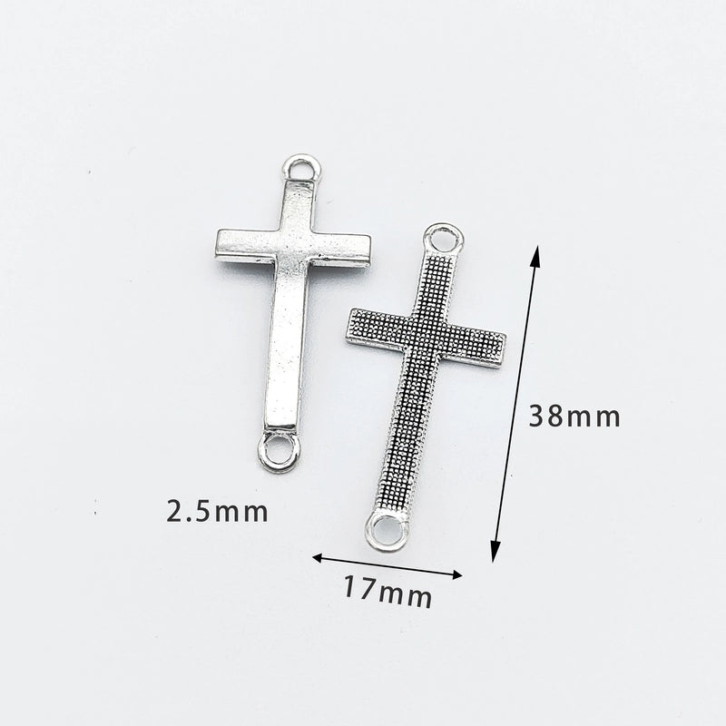 10 Pcs/package Retro Cross Alloy Plating Pendant Jewelry Accessories