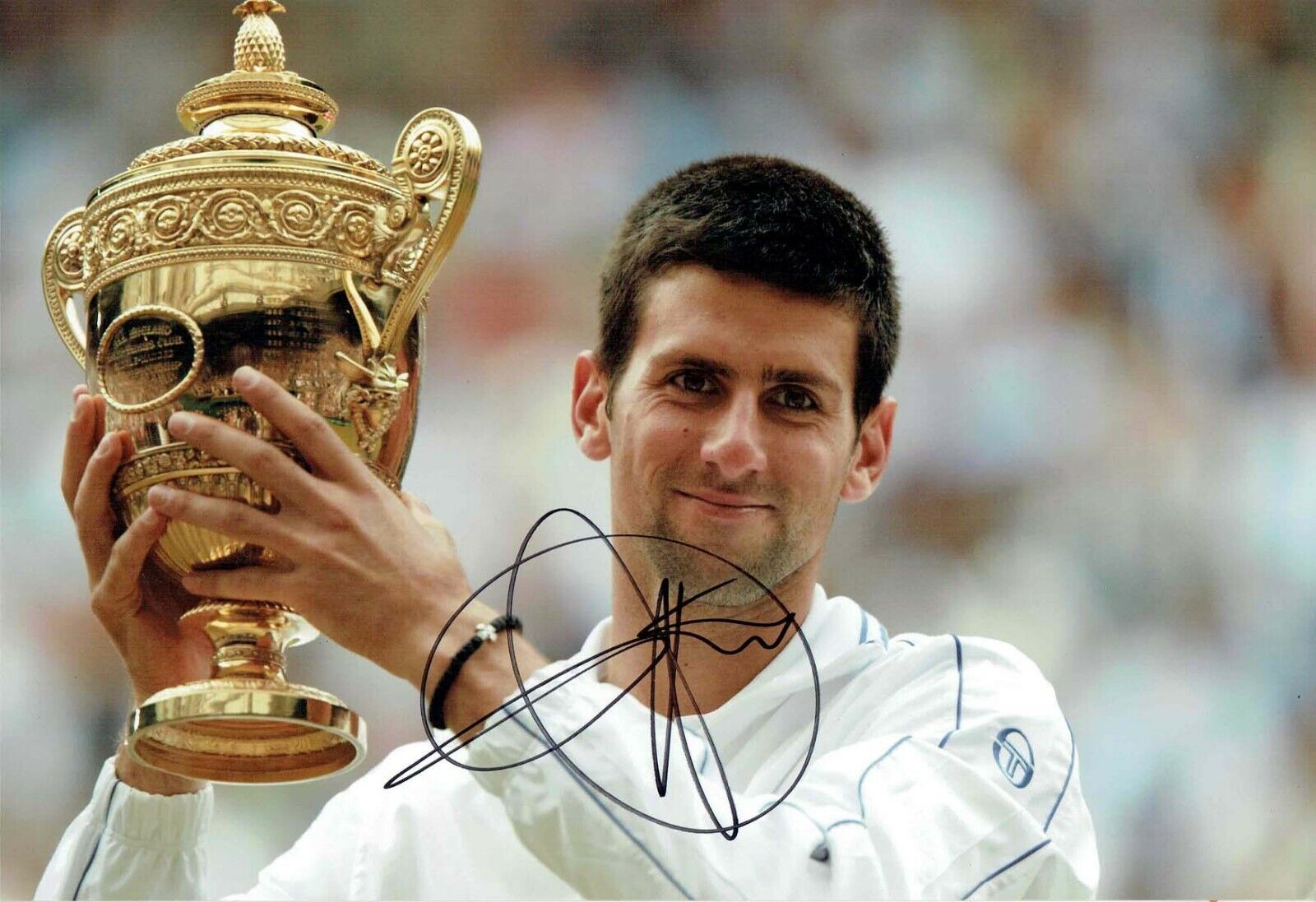 Novak DJOKOVIC SIGNED Autograph WIMBLEDON Tennis Champion Photo Poster painting A AFTAL COA