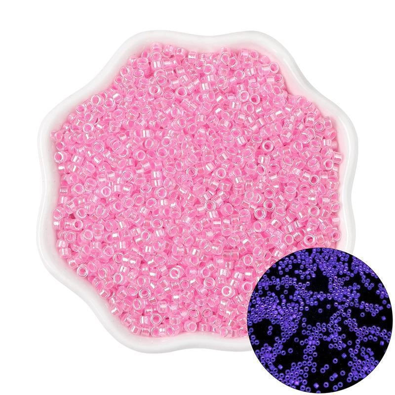 1 Pack Glass Solid Color Beads