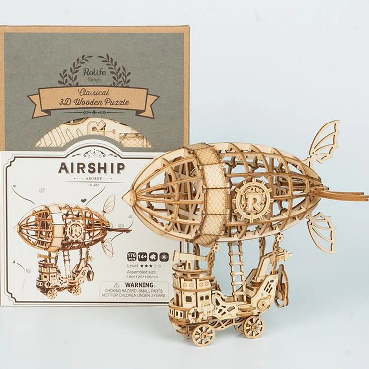 Rolife Airship Model 3D Wooden Puzzle TG407