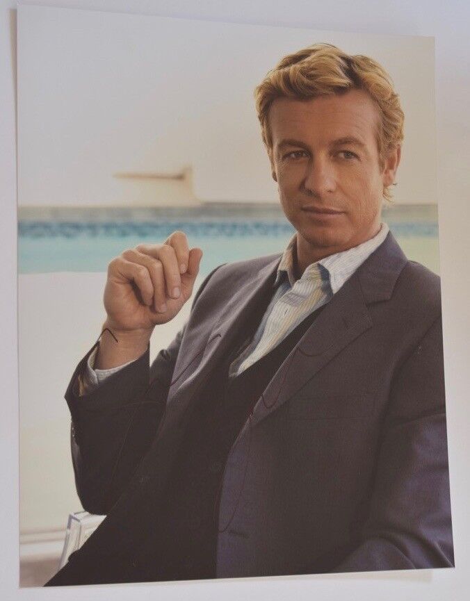 Simon Baker Signed Autographed 11x14 Photo Poster painting The Mentalist COA VD