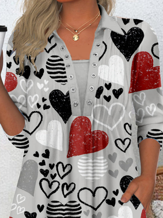 Women's Long Sleeve Scoop Neck Graphic Tops