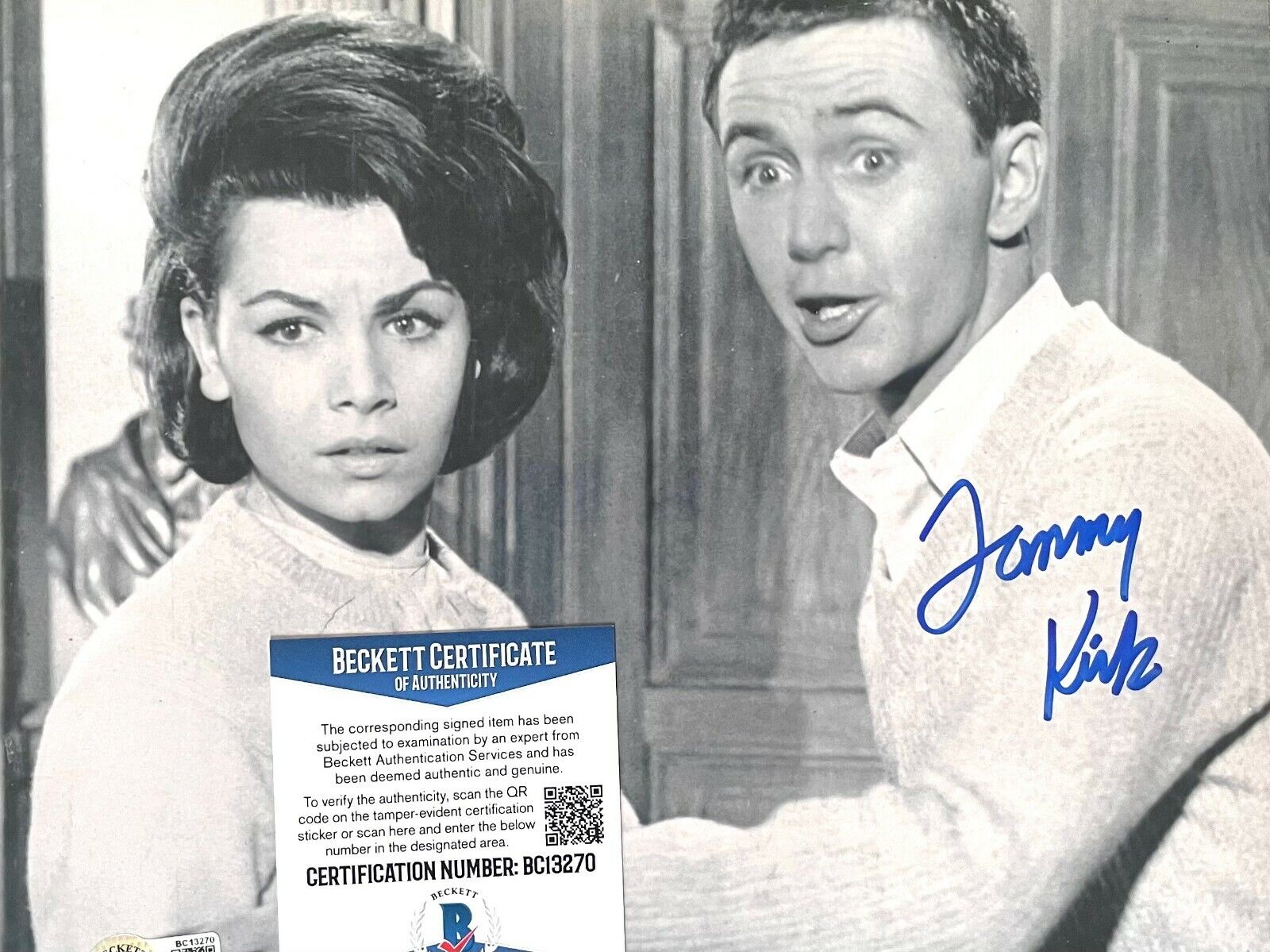 Tommy Kirk (1941-2021) Original Autographed 8x10 Photo Poster painting w/Beckett COA #3