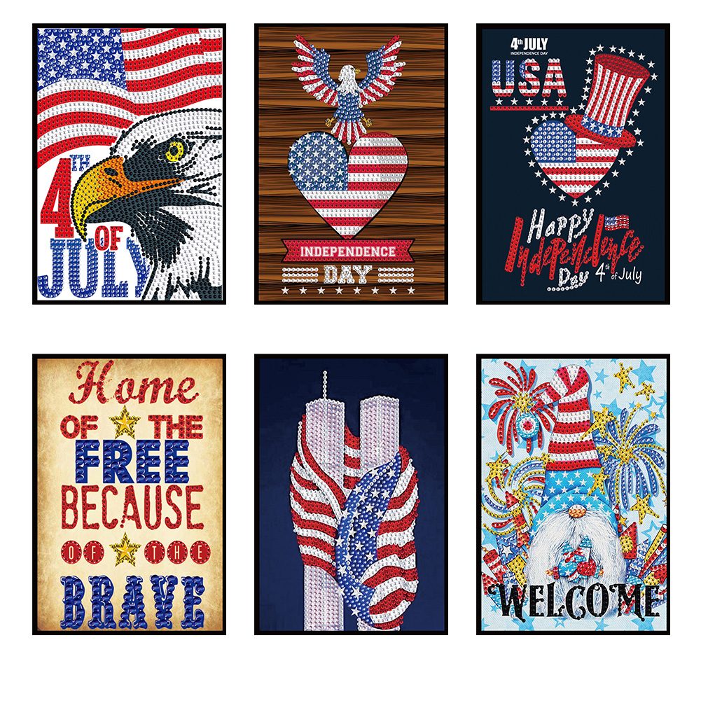 

Independence Day - 5D DIY Craft 50 Pages A5 Notebook, 03, 501 Original