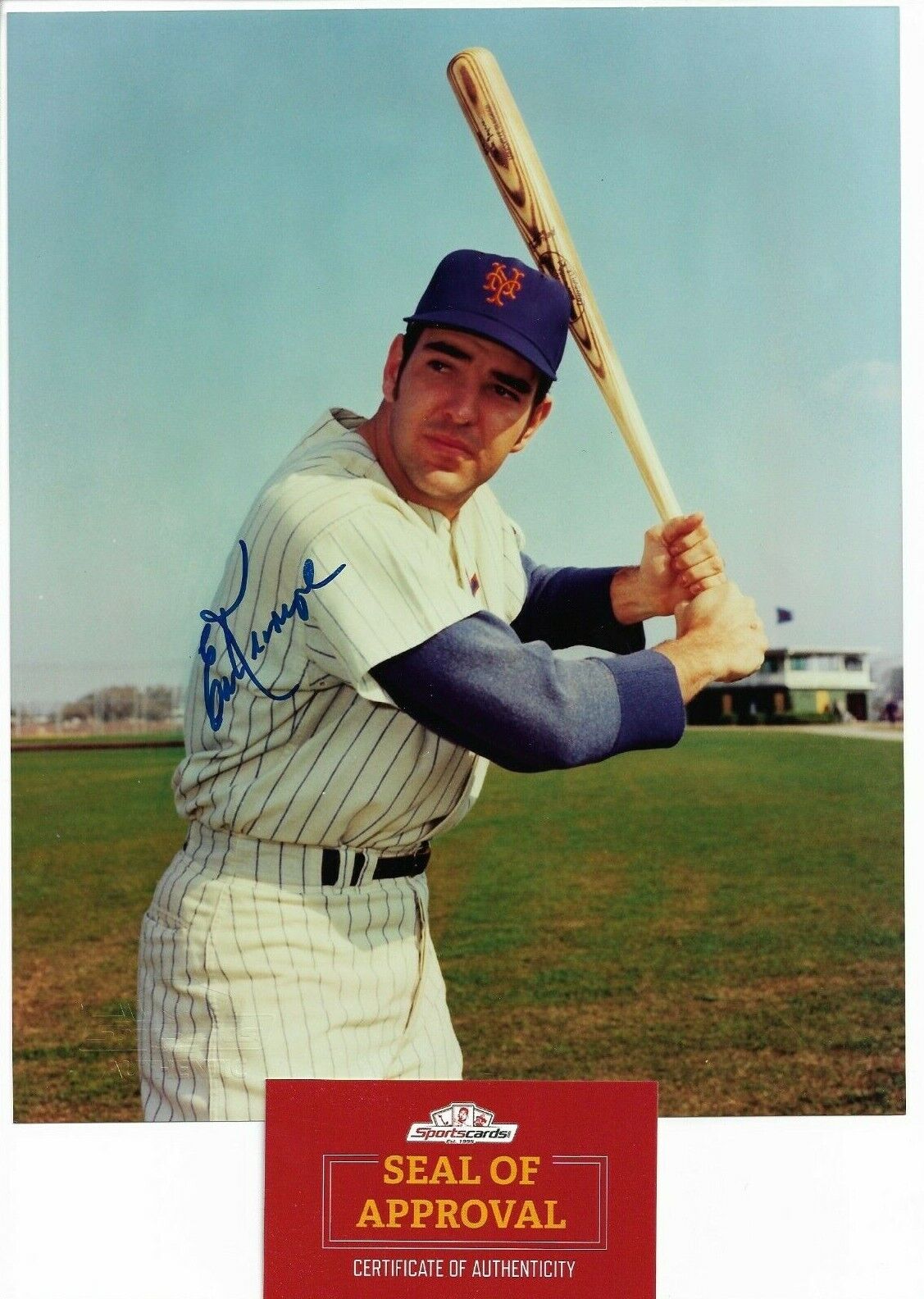 Ed Kranepool 1962–79 New York Mets Hall Of Fame 8x10 Signed Baseball Photo Poster painting SCCOA