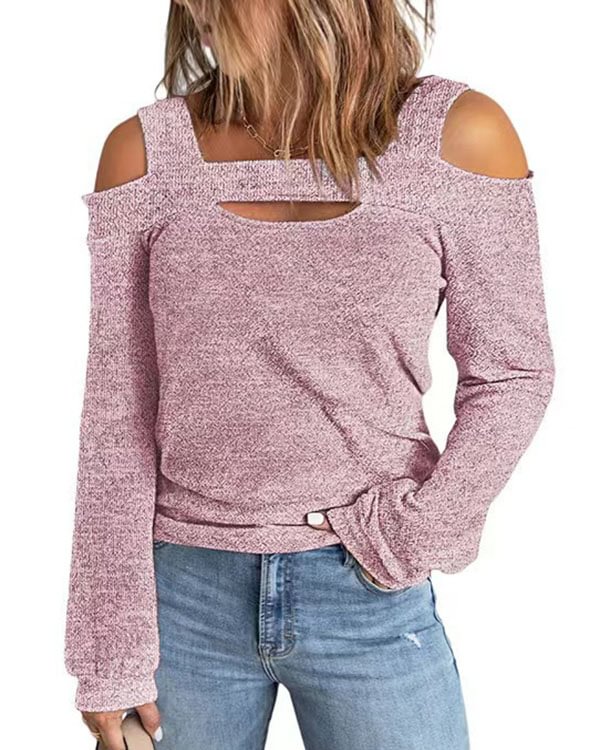 Solid Color Panel Twist Hooded Knit Sweater