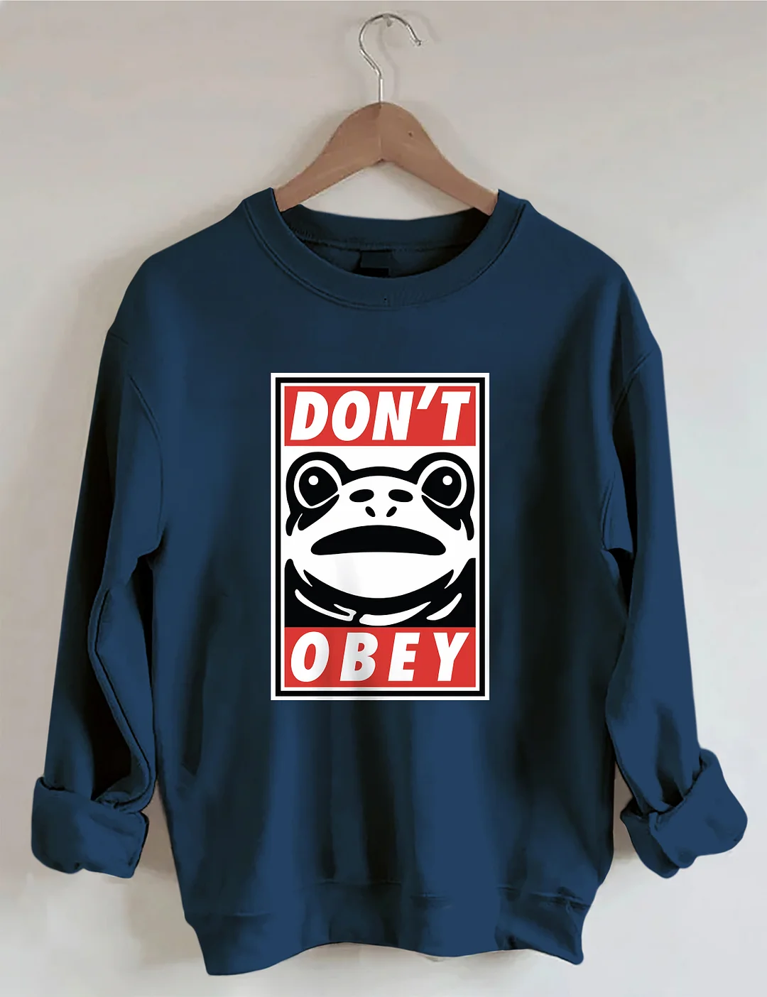 Portland Frog Demands That You Don't Obey Sweatshirt