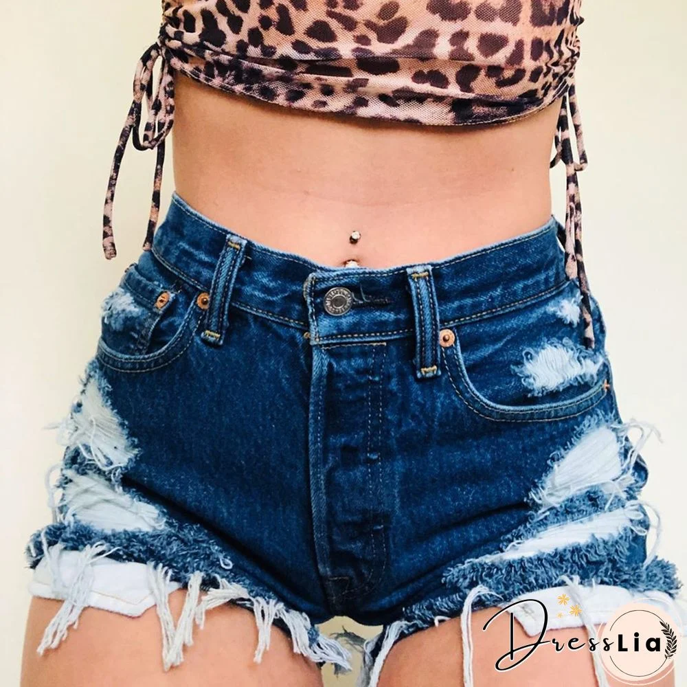 Women Make Old Denim Shorts Wq51