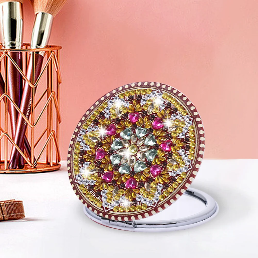 DIY Crystal Diamond Mirror Portable Datura Art Craft Set for Girl